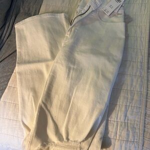 Hollister Women's Mom Jeans - White